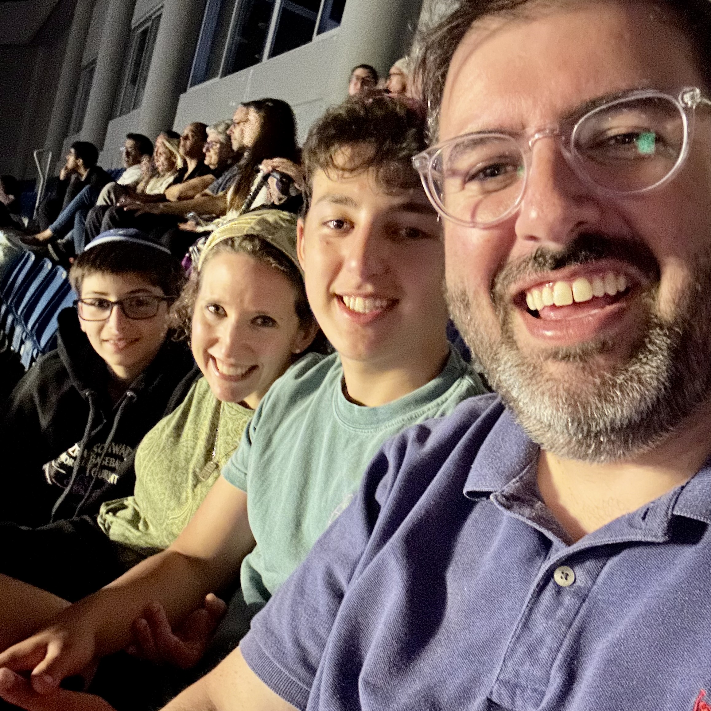 Waiting with the Dens for Ishay Ribo's concert to begin…