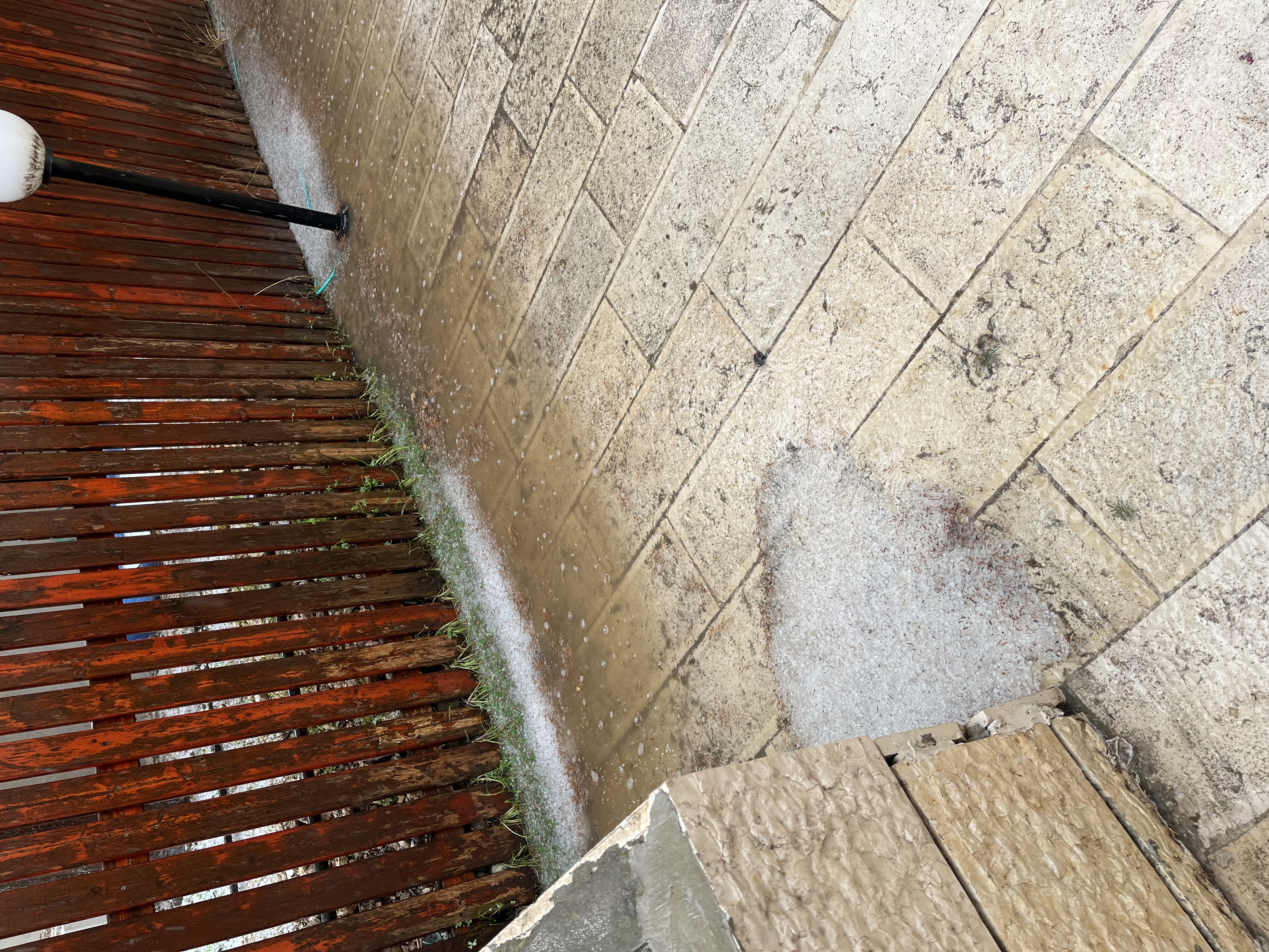 Hail from an intense late November storm!