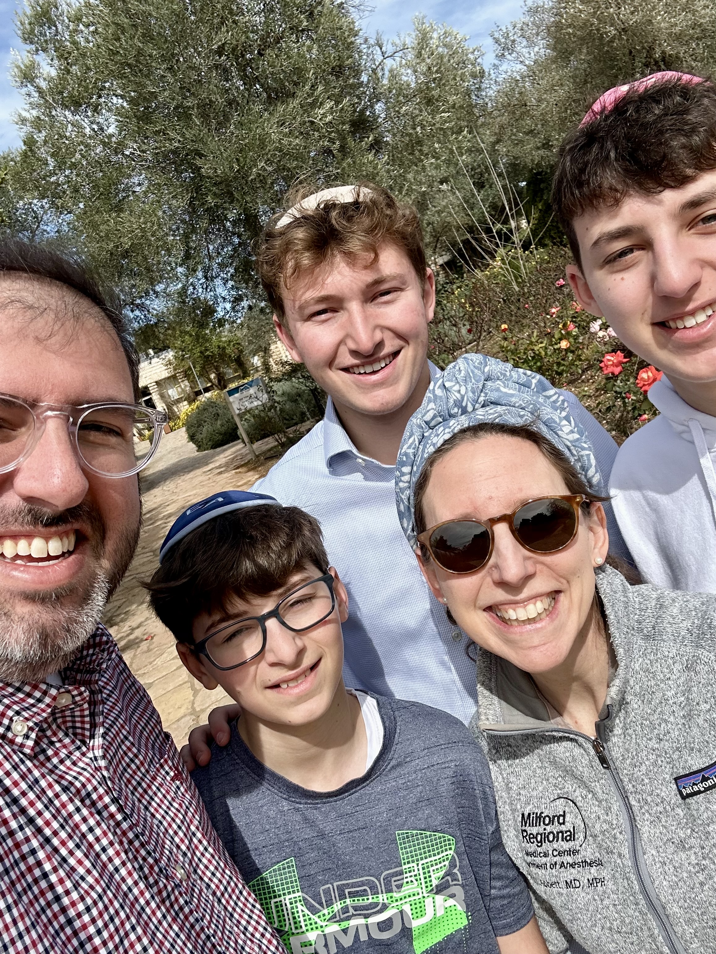 Family selfie at Gush