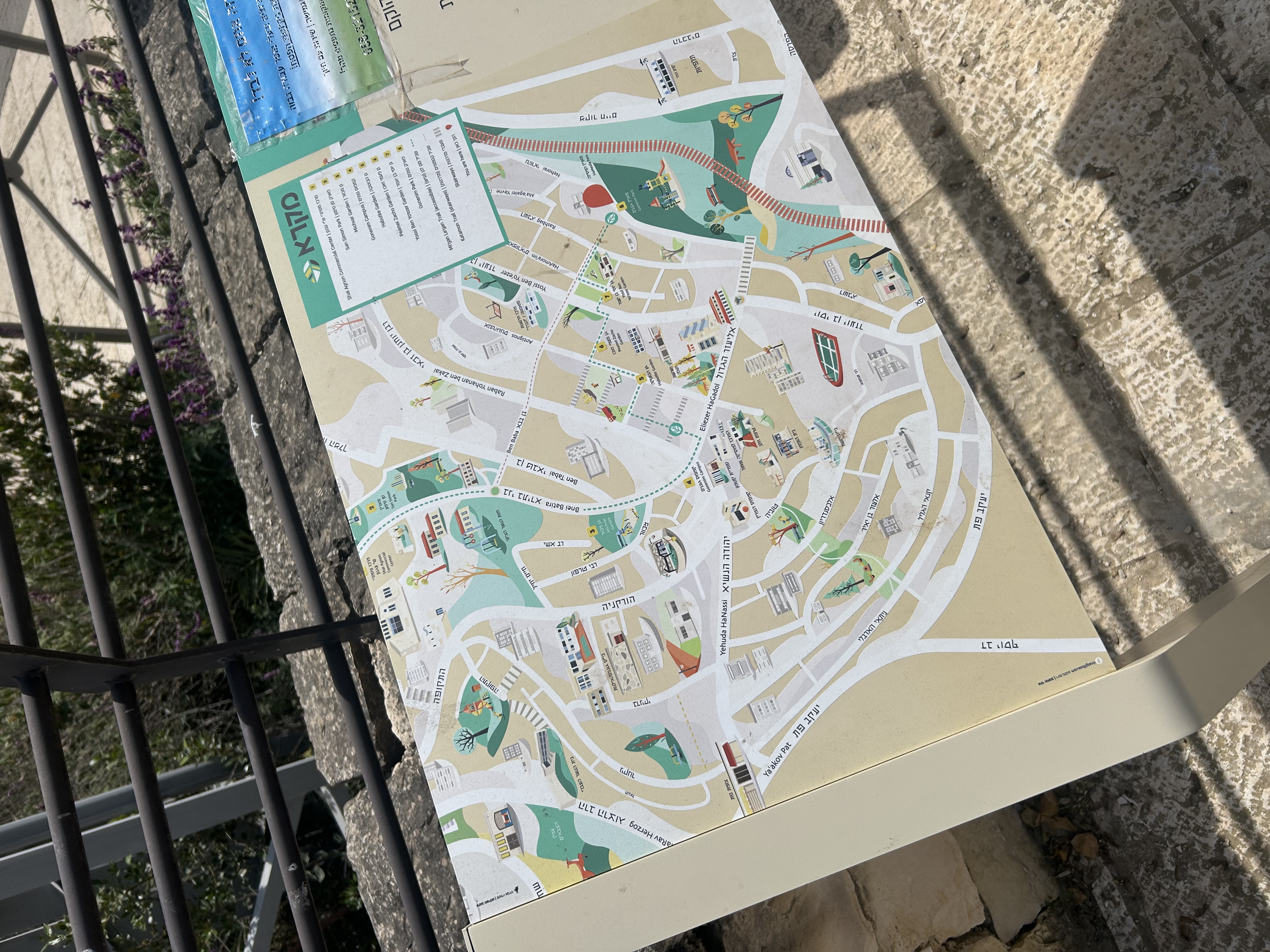 Map of parks in the neighborhood