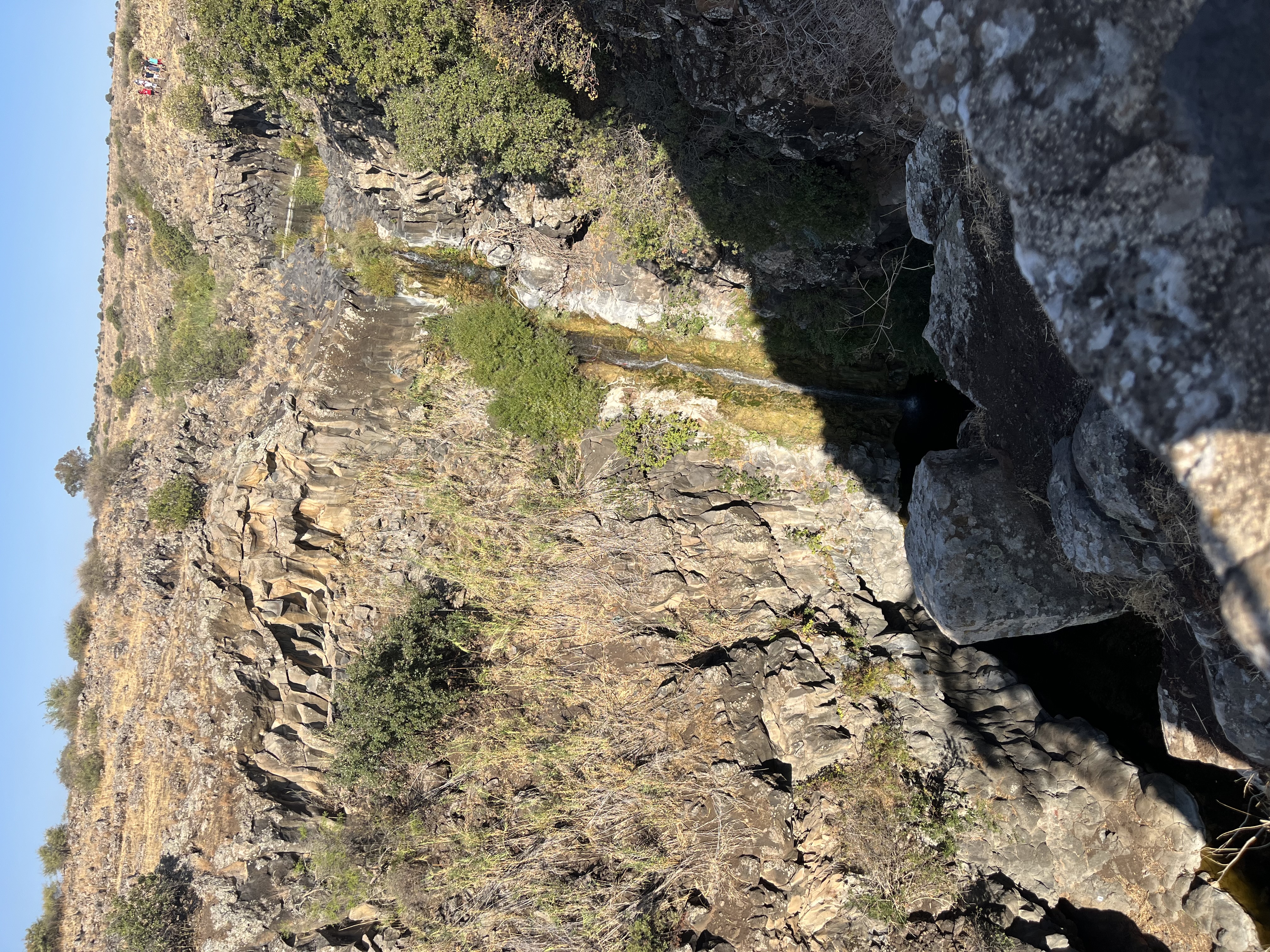 Waterfall on Day 1 of Avi’s Tiyul in the Golan and Galil