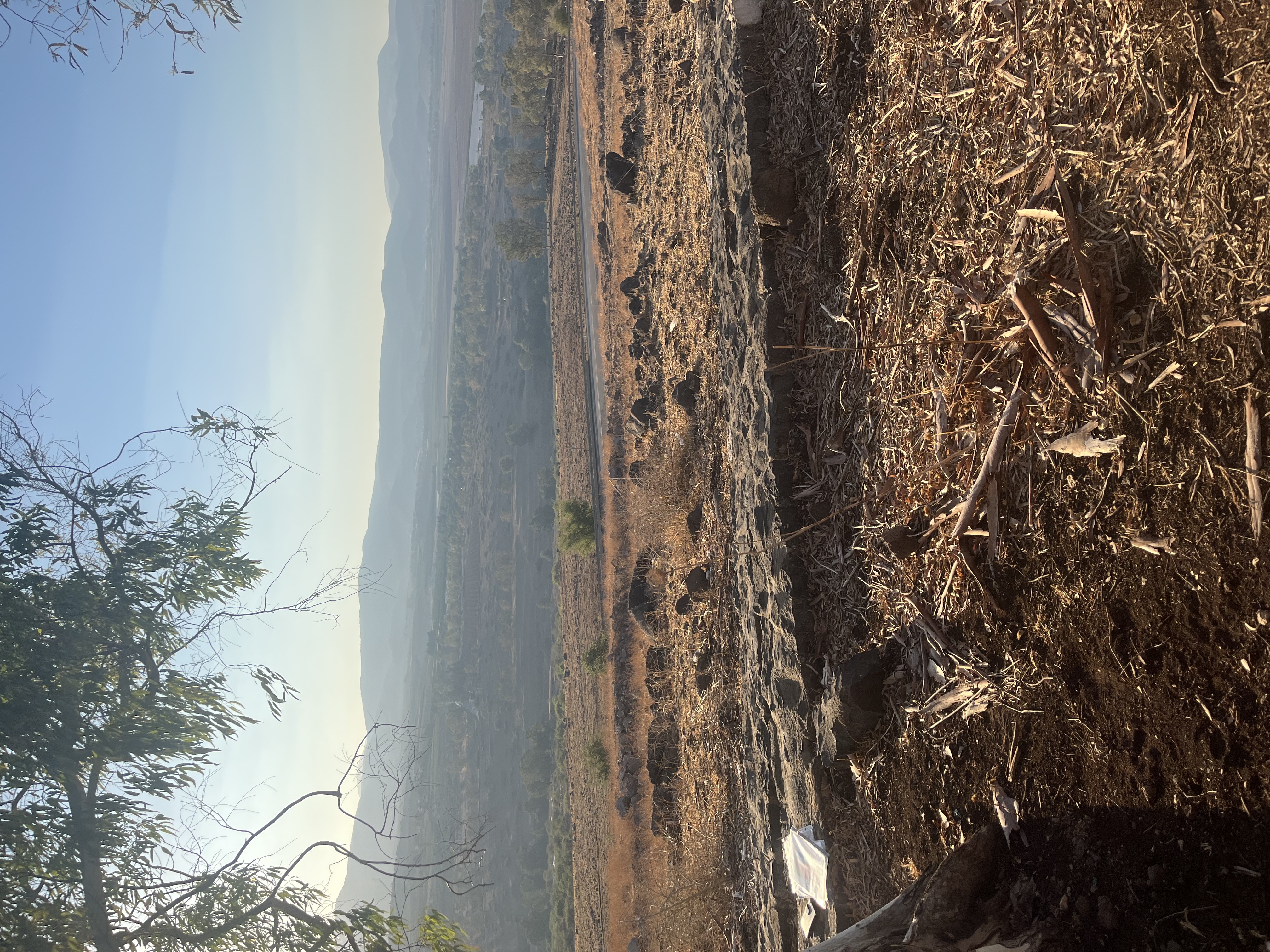 View from Syrian bunker used during the War of Independence - Day 1 of Avi’s Tiyul in the Golan and Galil